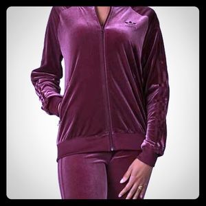 Adidas velvet tracksuit